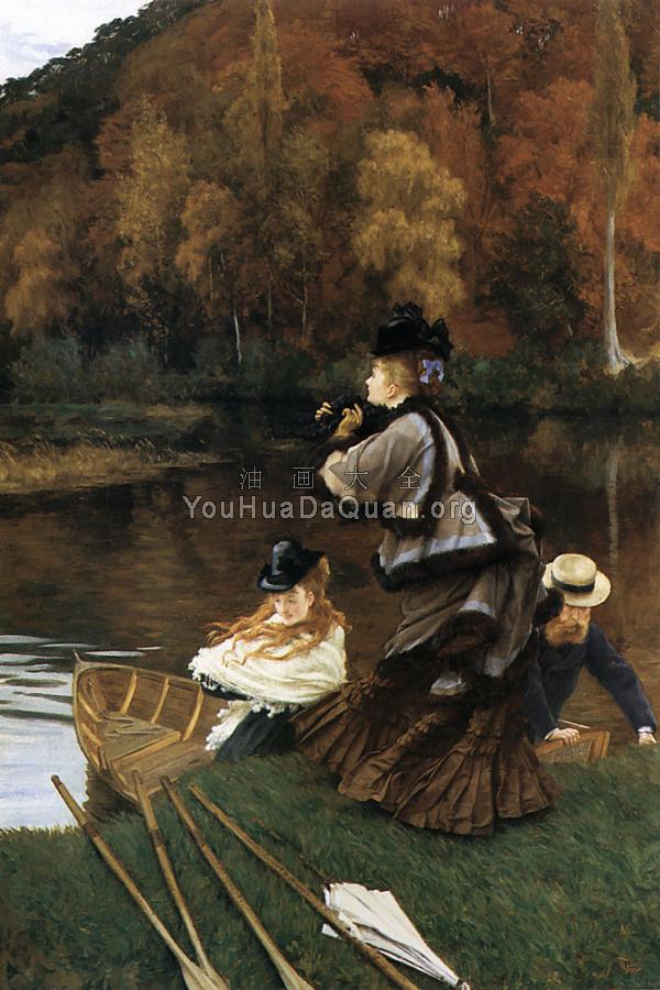 Autumn on the Thames - 詹姆斯·蒂索
